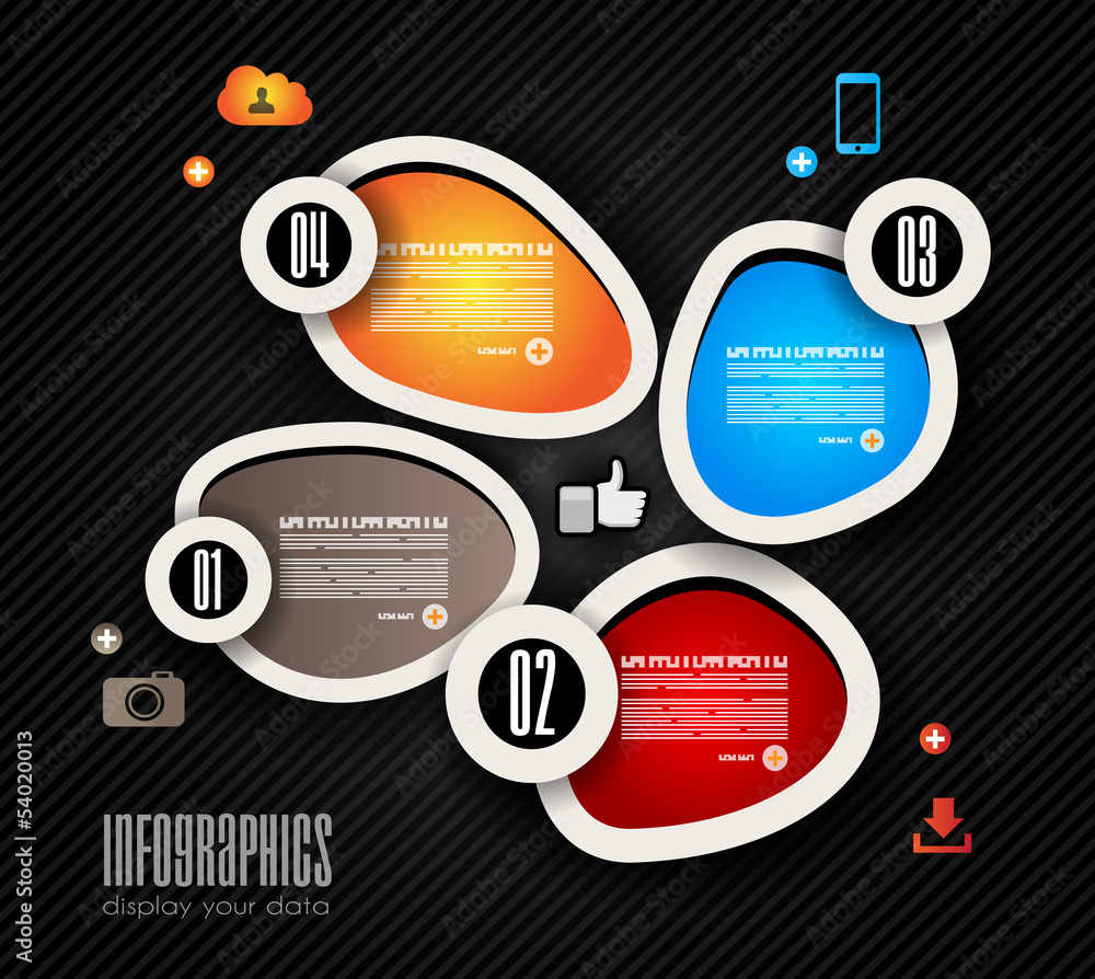 Infographics concept background to display Infographics concept background to display
