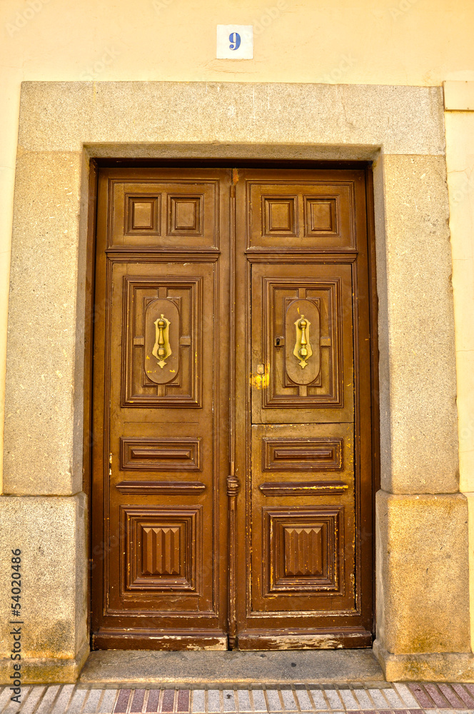 Don Benito, Badajoz, puerta principal de una casa Don Benito, Badajoz, puerta principal de una casa