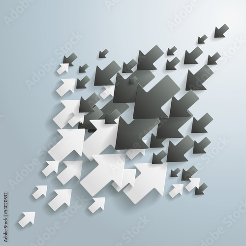 Black and White Arrows Headwind