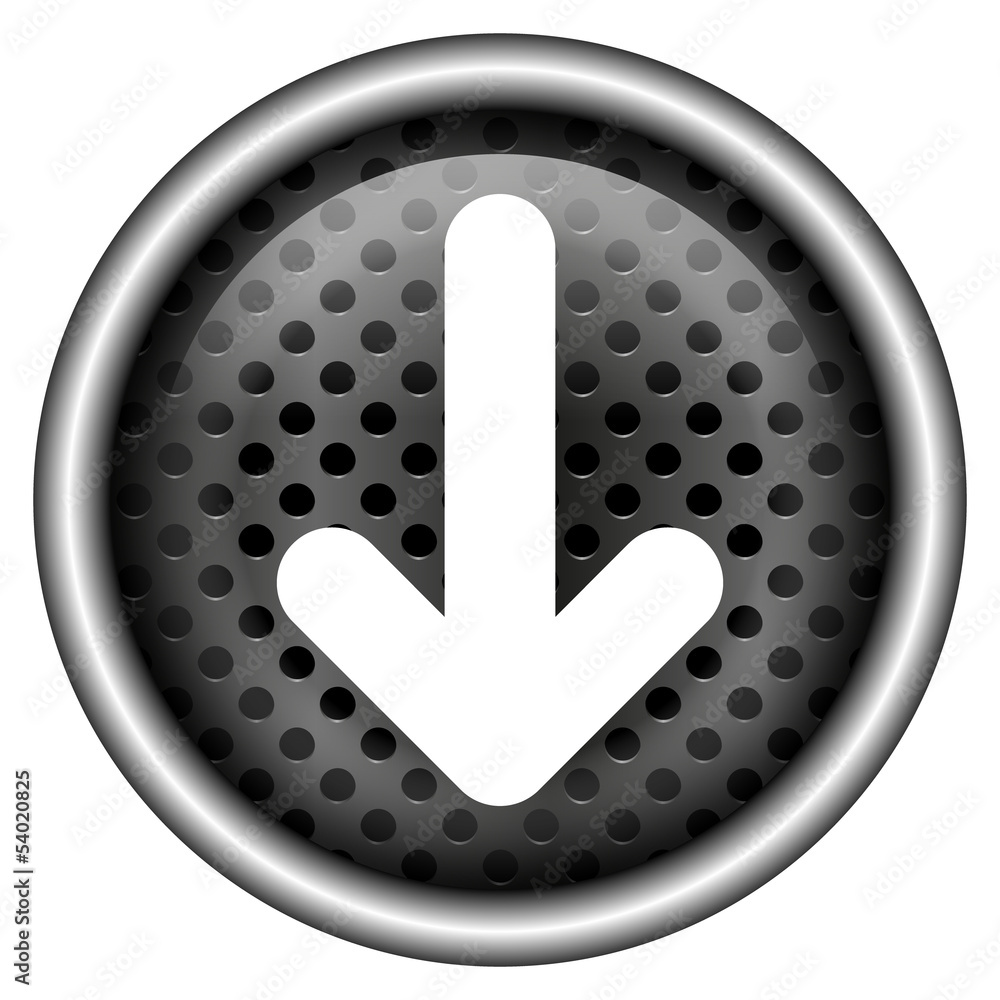 Glossy metallic icon