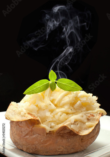 Hot baked potato