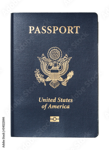 Bild auf Leinwand USA Passport isolated
