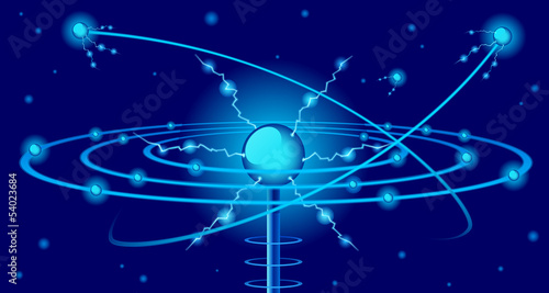 Orbital form with lightnings
