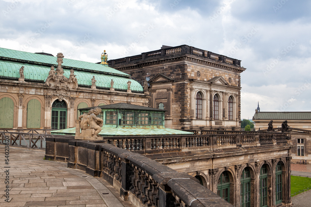 The famous palace in Zwinger in Dresden