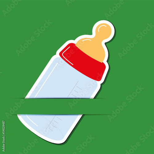 Glückwunschkarte "Babyflasche"