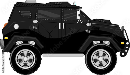 armored truck bodyguard car vector