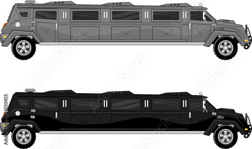armored limo vector