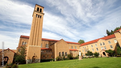 Historic Mount Angel Abbey Monastery Bell Tower