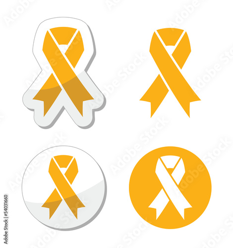 Gold ribbon - childhood cancer symbol