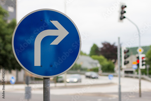 Billede på lærred street arrow sign germany