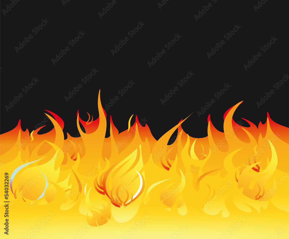 Flammen auf einem dunklen Hintergrund Flammen auf einem dunklen Hintergrund