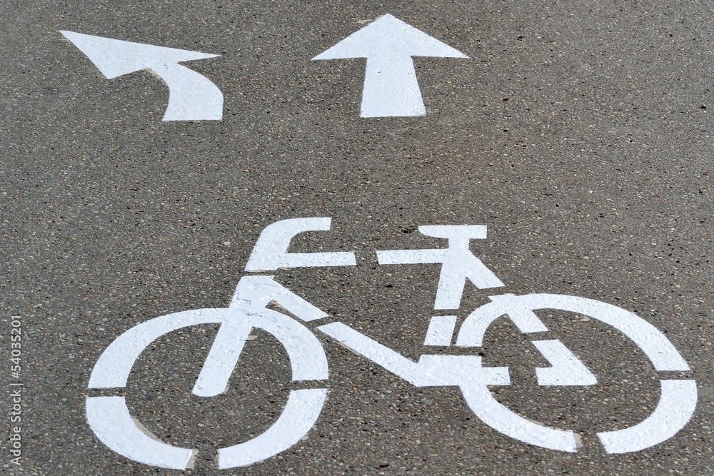 Radwegmarkierung Radwegmarkierung