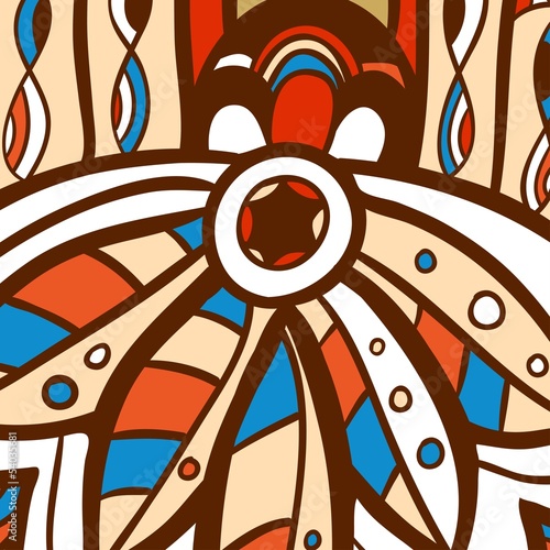 Background with incas ornament