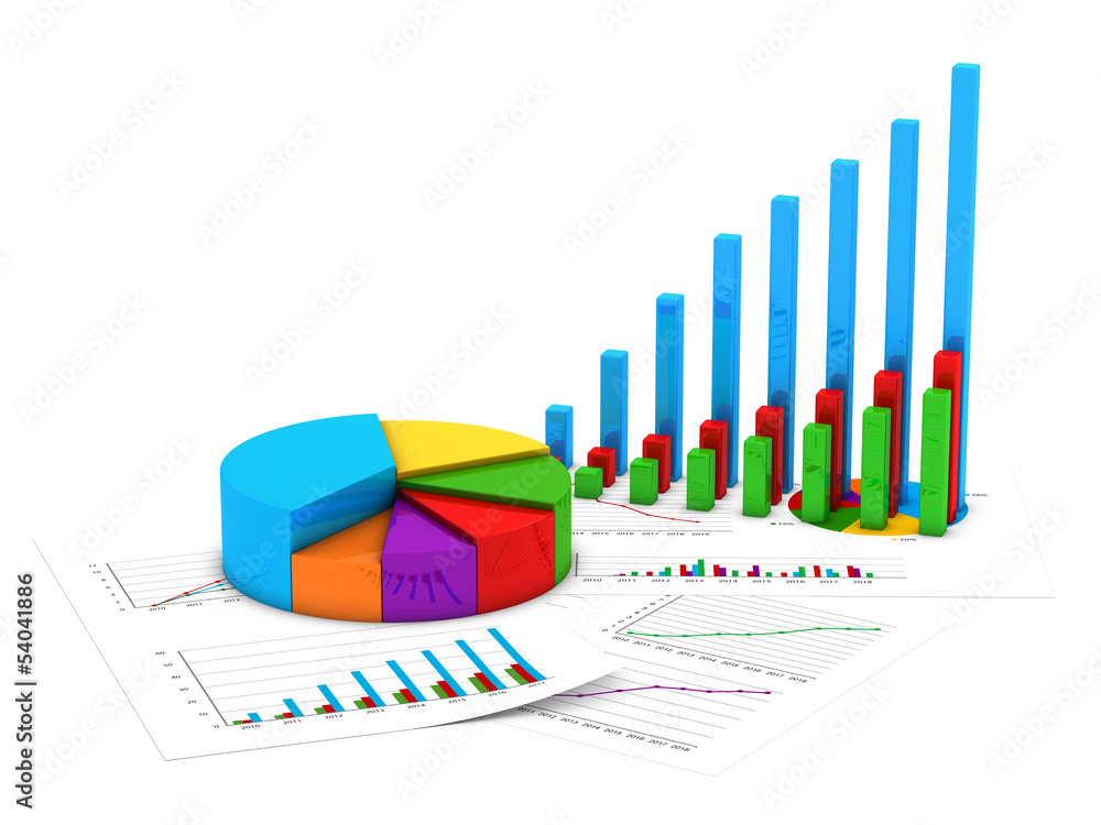 Finance diagram and pie chart Finance diagram and pie chart