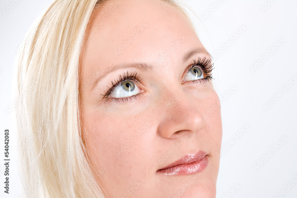 Fototapeta premium Close-up face of beautiful blonde