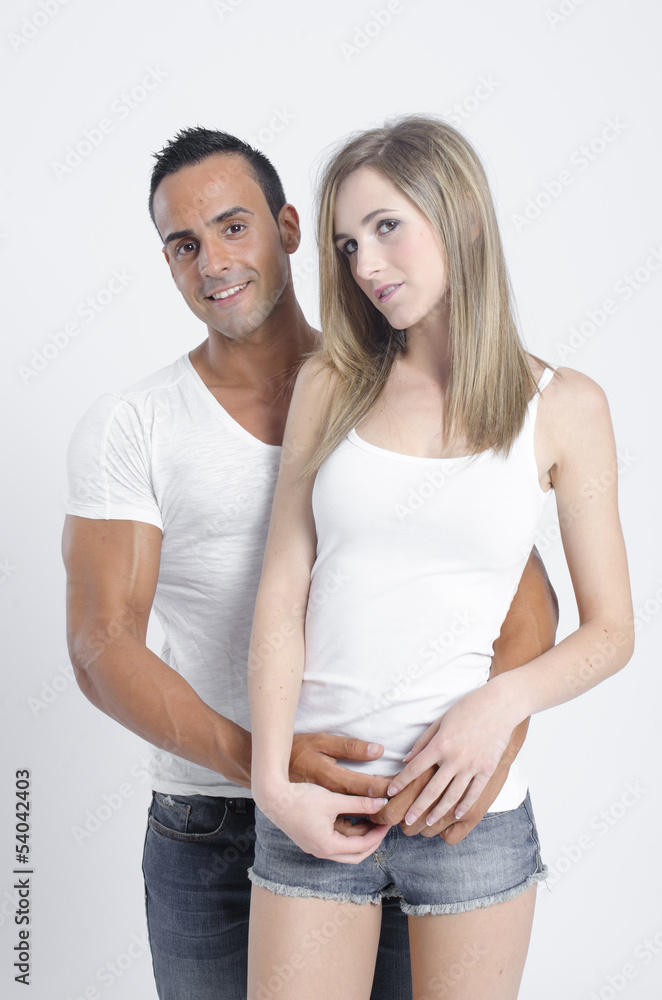 boyfriend and girlfriend posing together and showing love boyfriend and girlfriend posing together and showing love