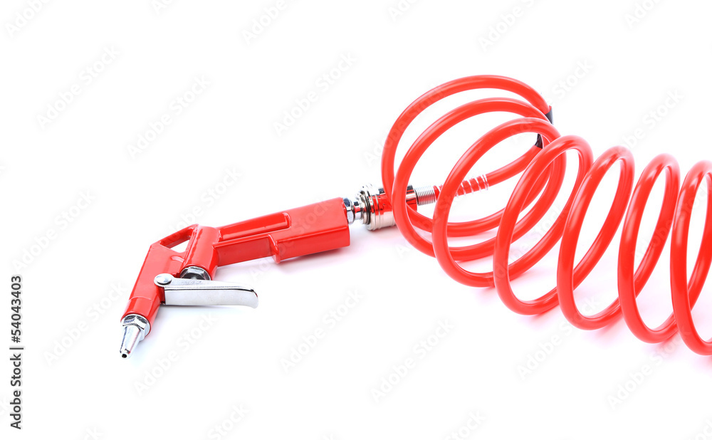 Spray gun isolated over a white background Spray gun isolated over a white background