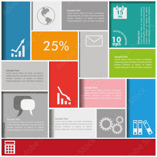 Infographic Squares Background