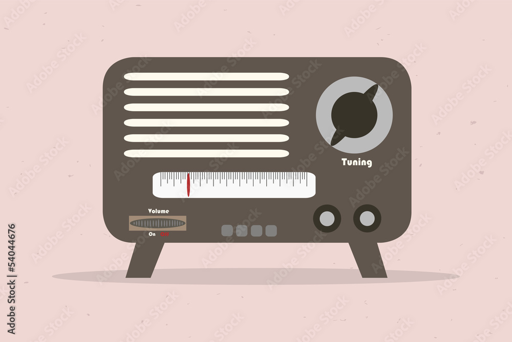 Fototapeta premium retro radio