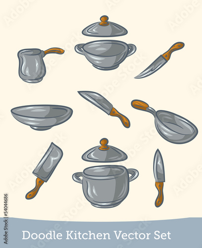 Doodle kitchen set