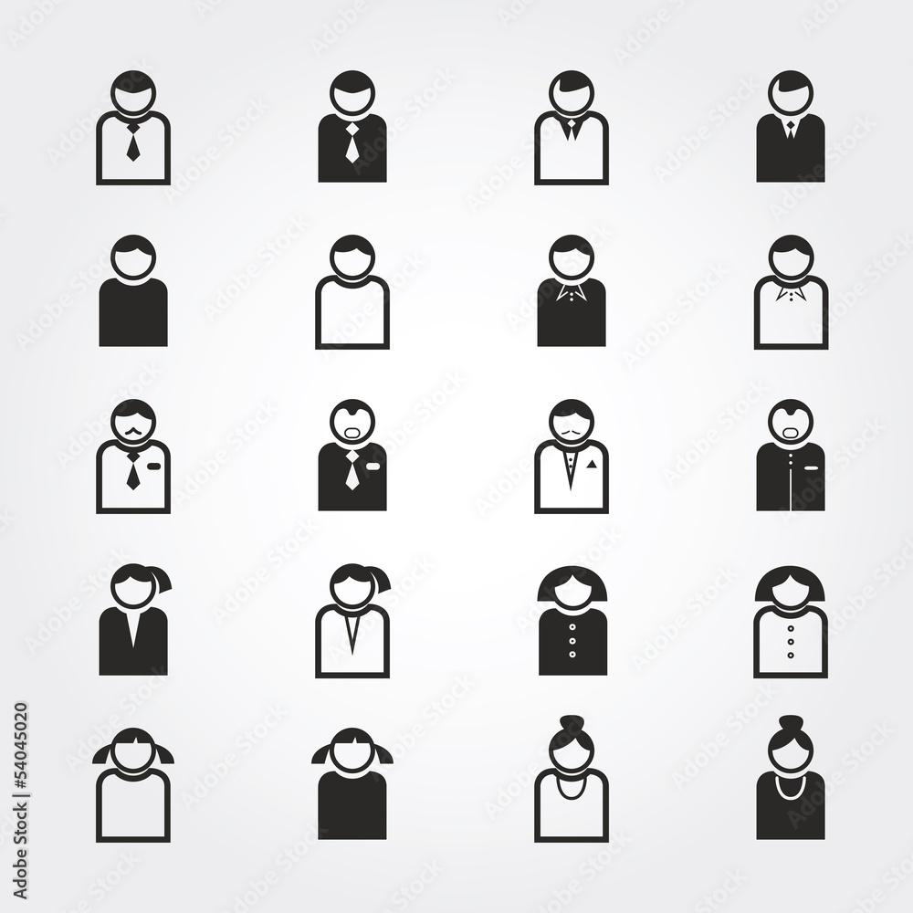 User and people icons User and people icons