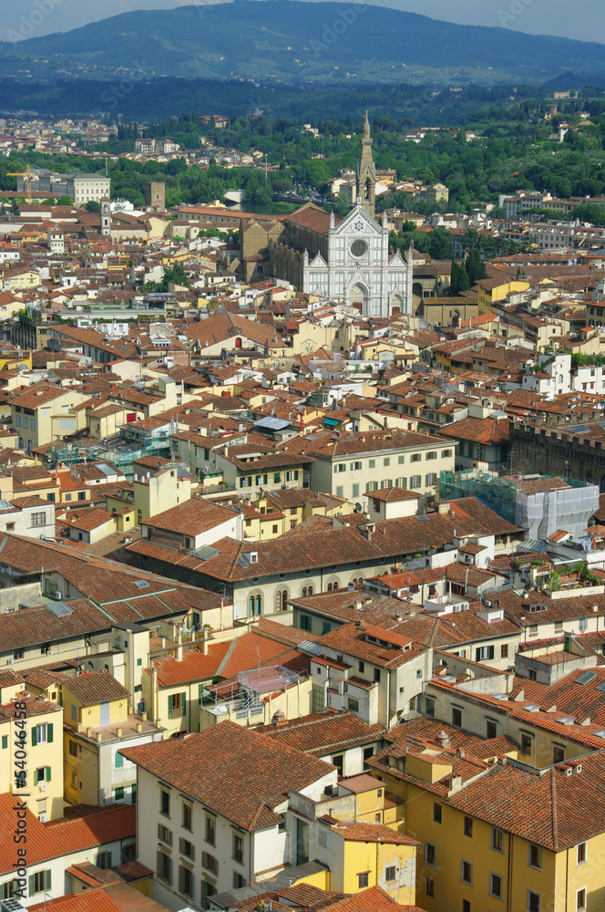 Panoramic view of the Florence, Italy