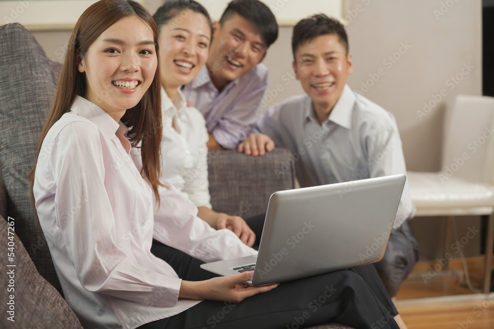 Team of business people working together Team of business people working together