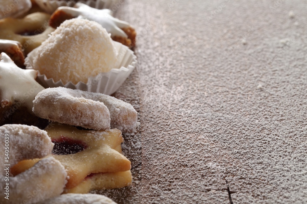 Christmas cookies with copy space. Christmas cookies with copy space.