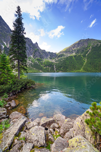 Fototapeta Naklejka Na Ścianę i Meble -  Eye of the Sea lake in Tatra mountains, Poland