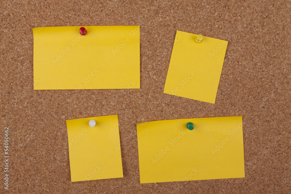 Post It Notes On Cork Board Post It Notes On Cork Board