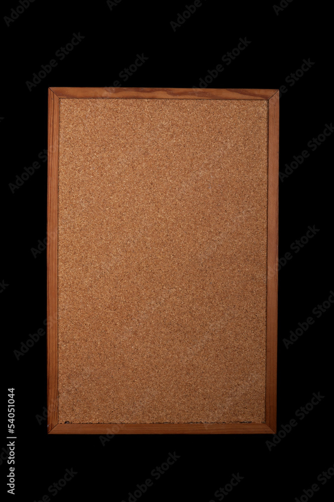 Fototapeta premium Cork Board on a black background