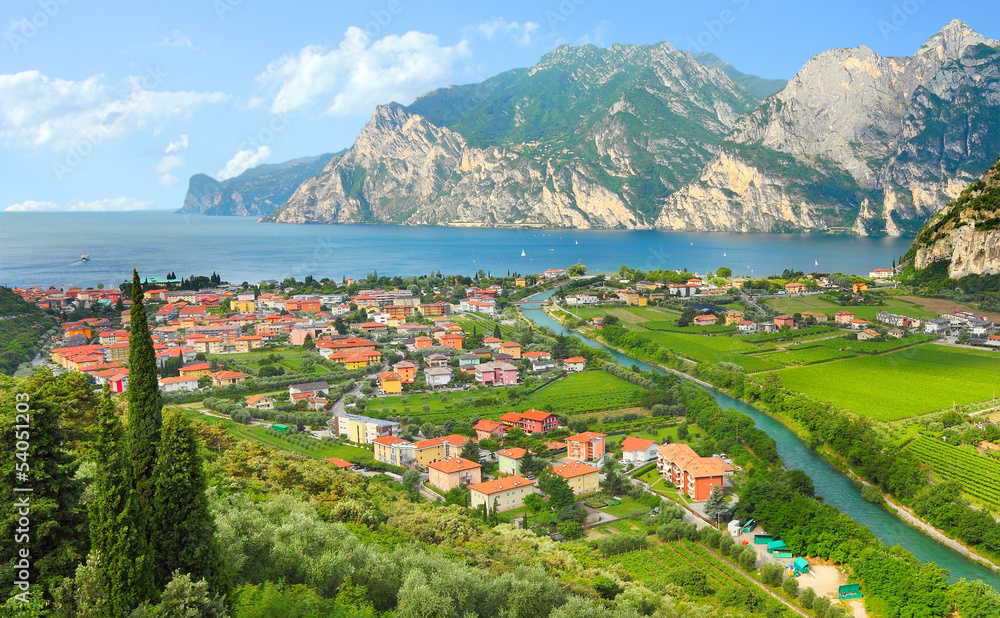 The Lake Garda (Lago di Garda) Italy.