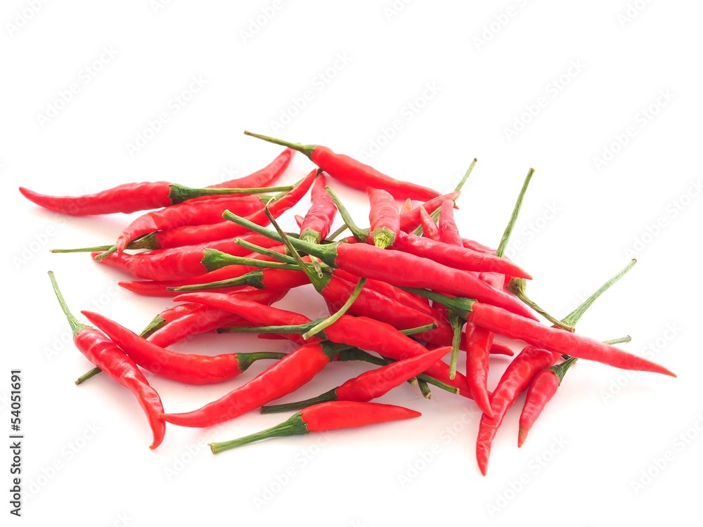Red chili pepper isolated on white background Red chili pepper isolated on white background