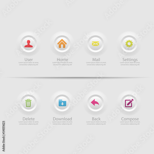 Web design Menu template