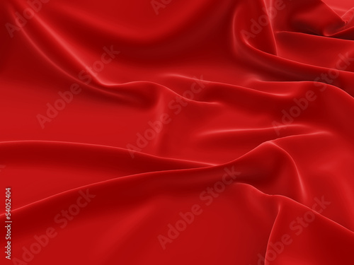 Сovered with a red cloth background