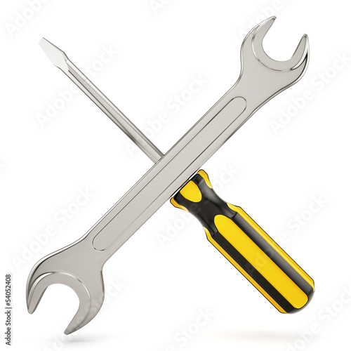 Screwdriver with wrench photo