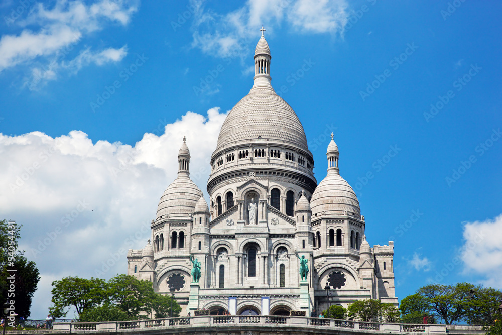 Sacre-Coeur Basilica. Paris, France.