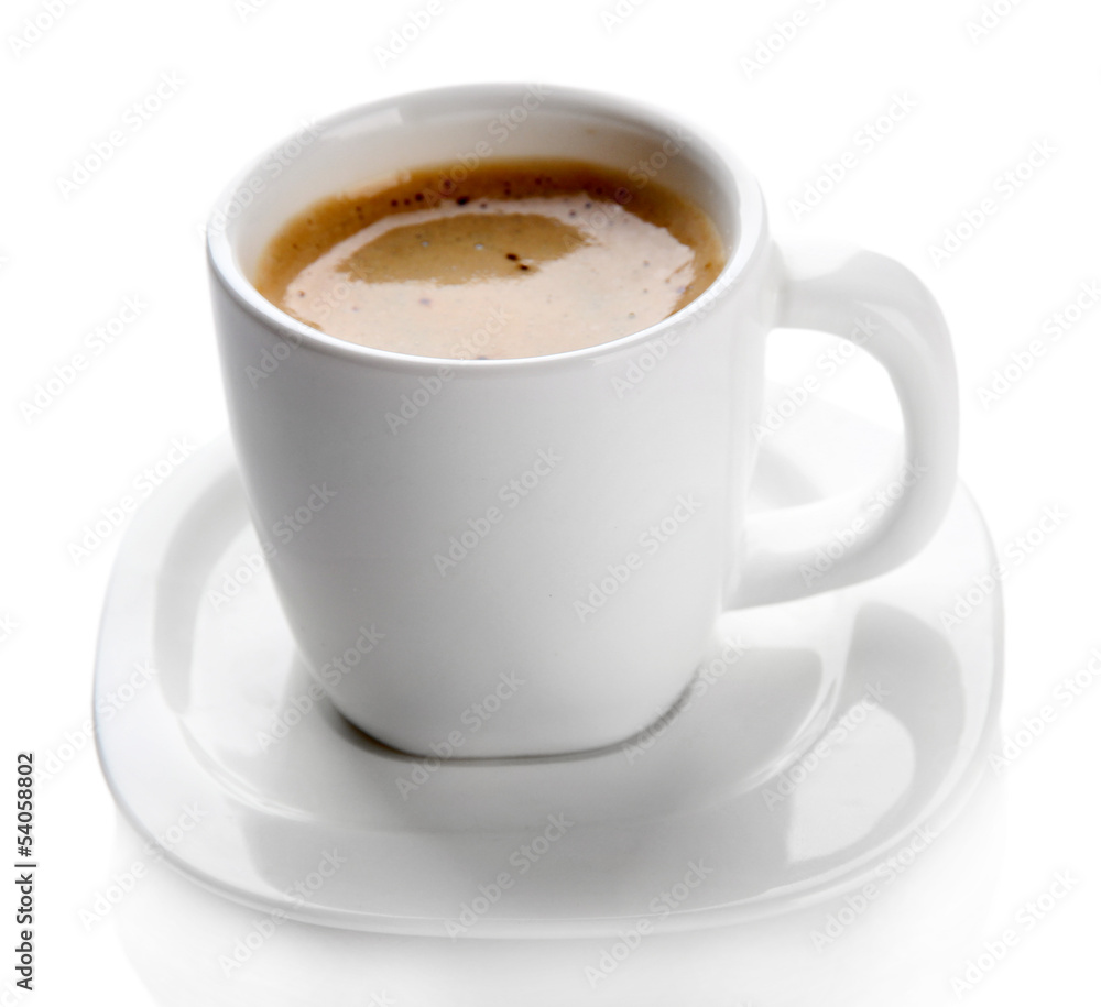 Fototapeta premium Cup of coffee, isolated on white