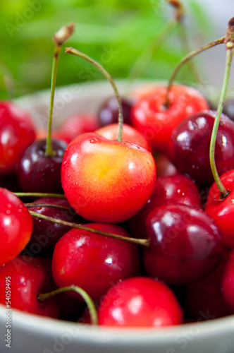 beautiful fresh cherries