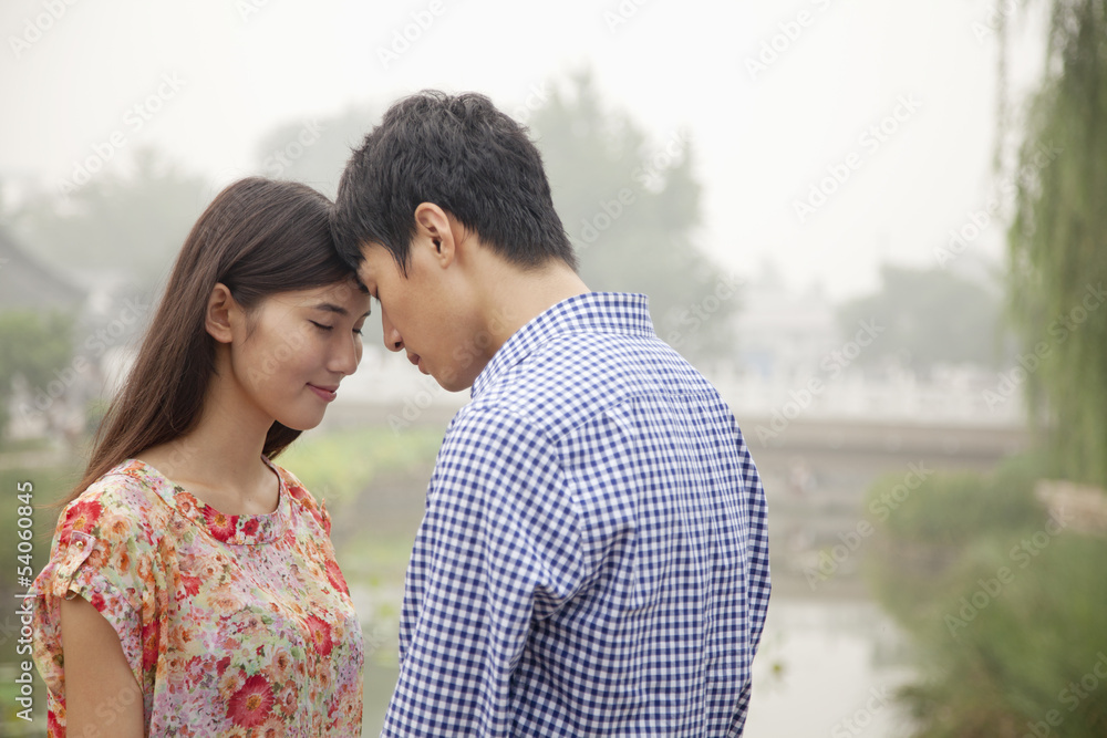 Affectionate Couple By a Canal Affectionate Couple By a Canal