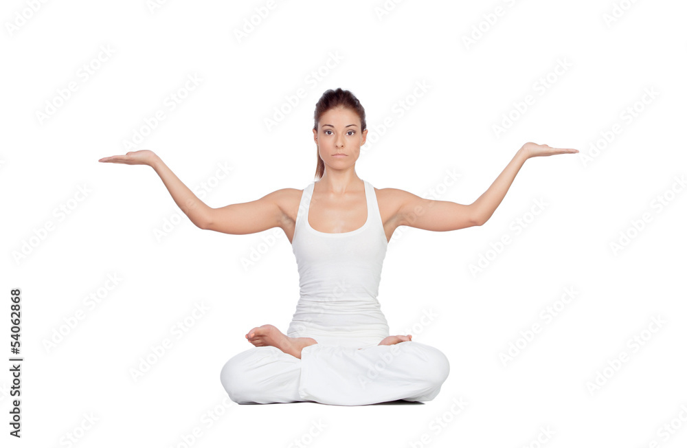 Beautiful woman doing yoga Beautiful woman doing yoga