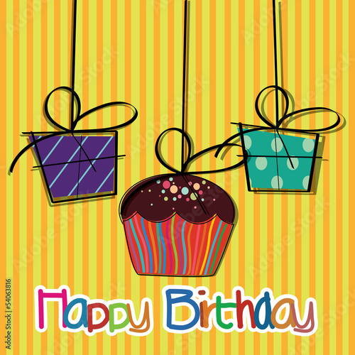 cake and presents
