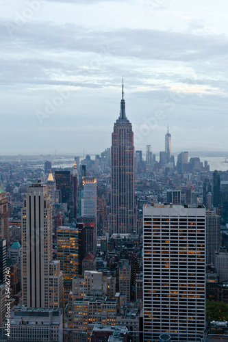 Manhattan view from Rockefeller Center, New York, USA © poladamonte