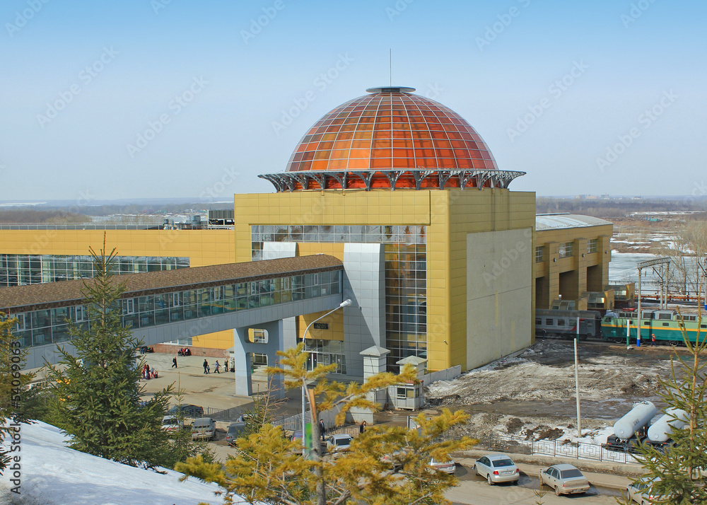 Obraz premium The main train station in Ufa