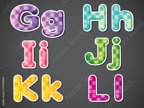 The alphabet letters