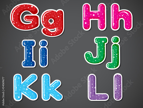 Six letters in alphabetical orders