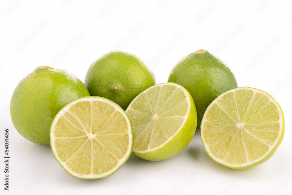 isolated green lemon isolated green lemon