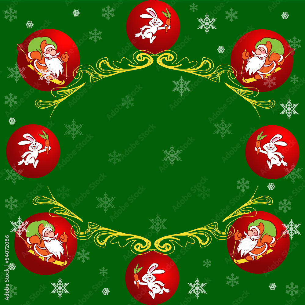 cartoon Christmas card cartoon Christmas card