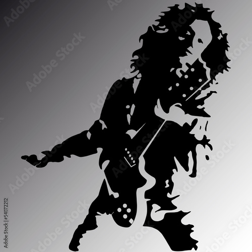 Rock guitar player