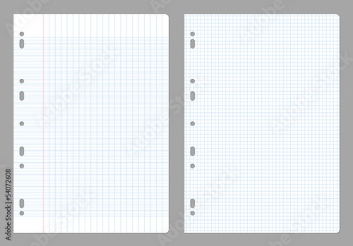 Feuilles à carreaux vectorielles 1